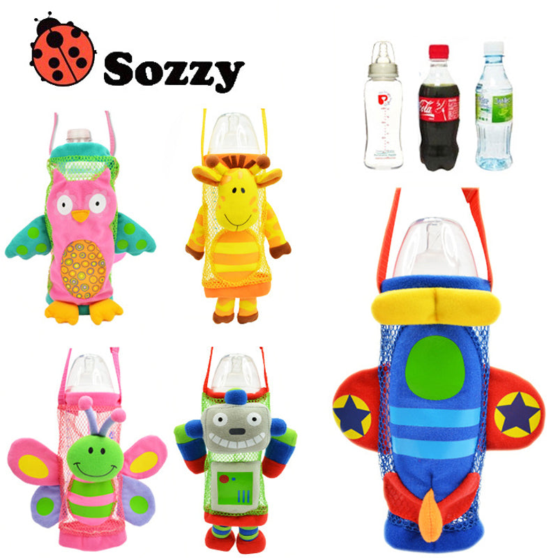 1pcs Sozzy Children water bottle handle bags Cartoon Feeder