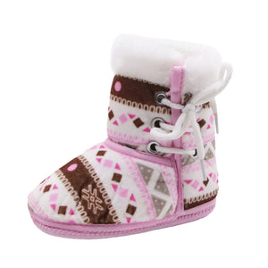 Winter Warm Baby Soft Soled Crib Shoes