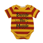 Baby Boy Short Sleeve Stripe Letter Print Romper Jumpsuit Kids Clothes