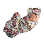 Newborn Baby Boy Girl Infant Floral Swaddle