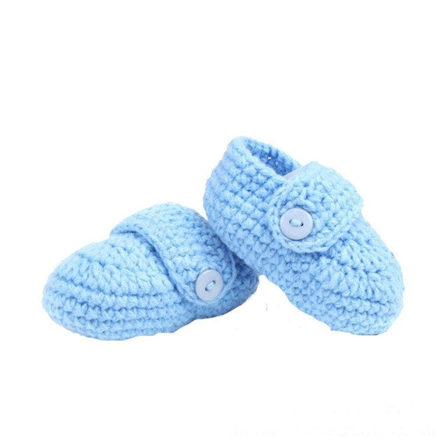 Cute Casual Crib Crochet baby  Handmade  Woolen Infant Knit Sock