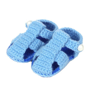 Cute Baby Girls Boys Crib Crochet Handmade Knit Sock