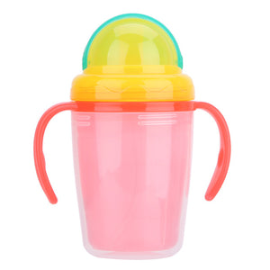 230ml Baby Kids Cup Children Straw Water Bottle