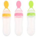 90ml Baby Feeding Bottle Spoon Silicone Feeding Bottles