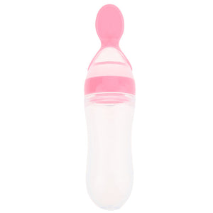 90ml Baby Feeding Bottle Spoon Silicone Feeding Bottles